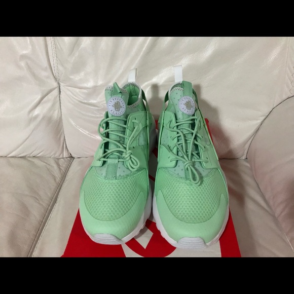 Nike Air Huarache Run Ultra Mint Grey White New - Picture 3 of 8